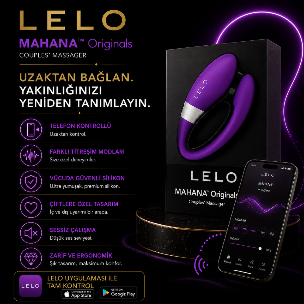 Lelo Mahana Originals Premium Telefon Kontrollü Çiftlere Özel Giyilebilir Vibratör 