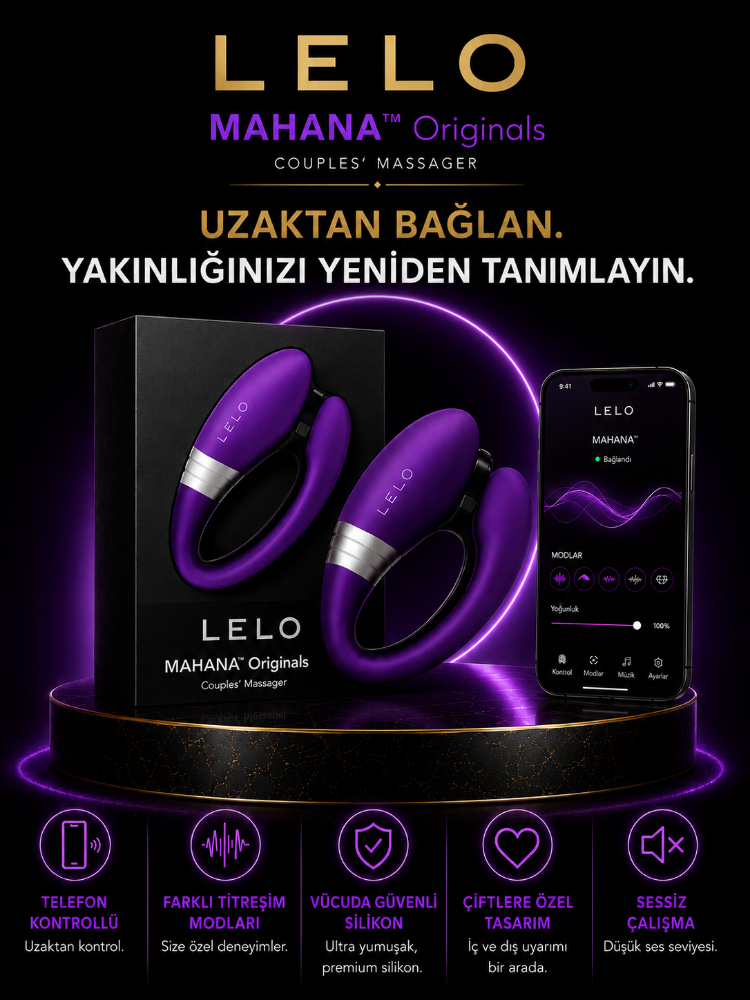 Lelo Mahana Originals Premium Telefon Kontrollü Çiftlere Özel Giyilebilir Vibratör 