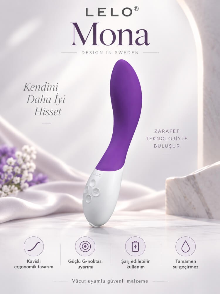 Lelo Mona 2 Purple Ultra Güçlü 6 Modlu Titreşimli G-Bölgesi Masaj Vibratörü