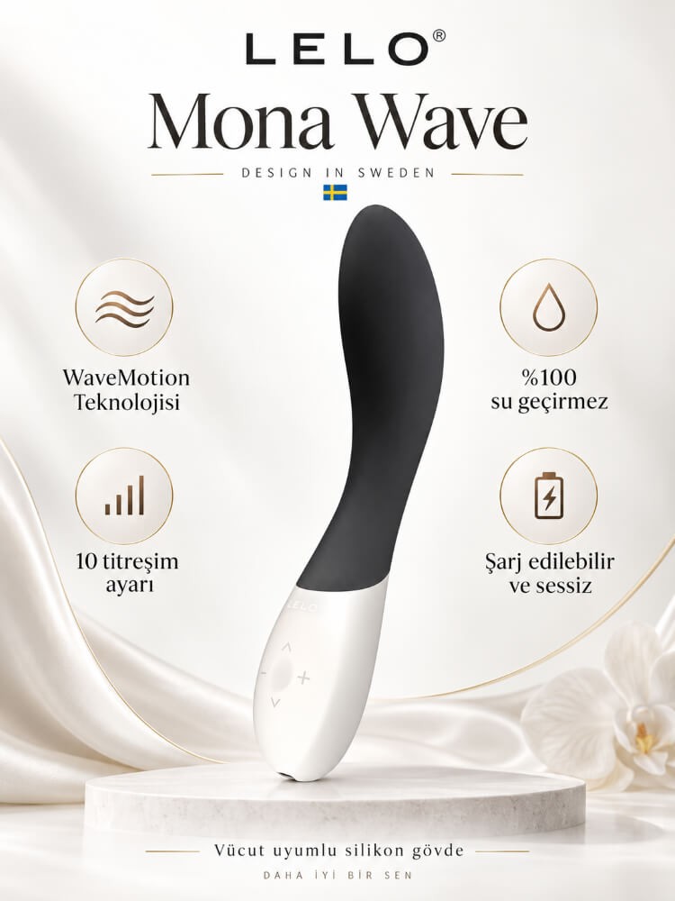 Lelo Mona Wave Black G-Bölgesi Özel Hareketli Vibratör
