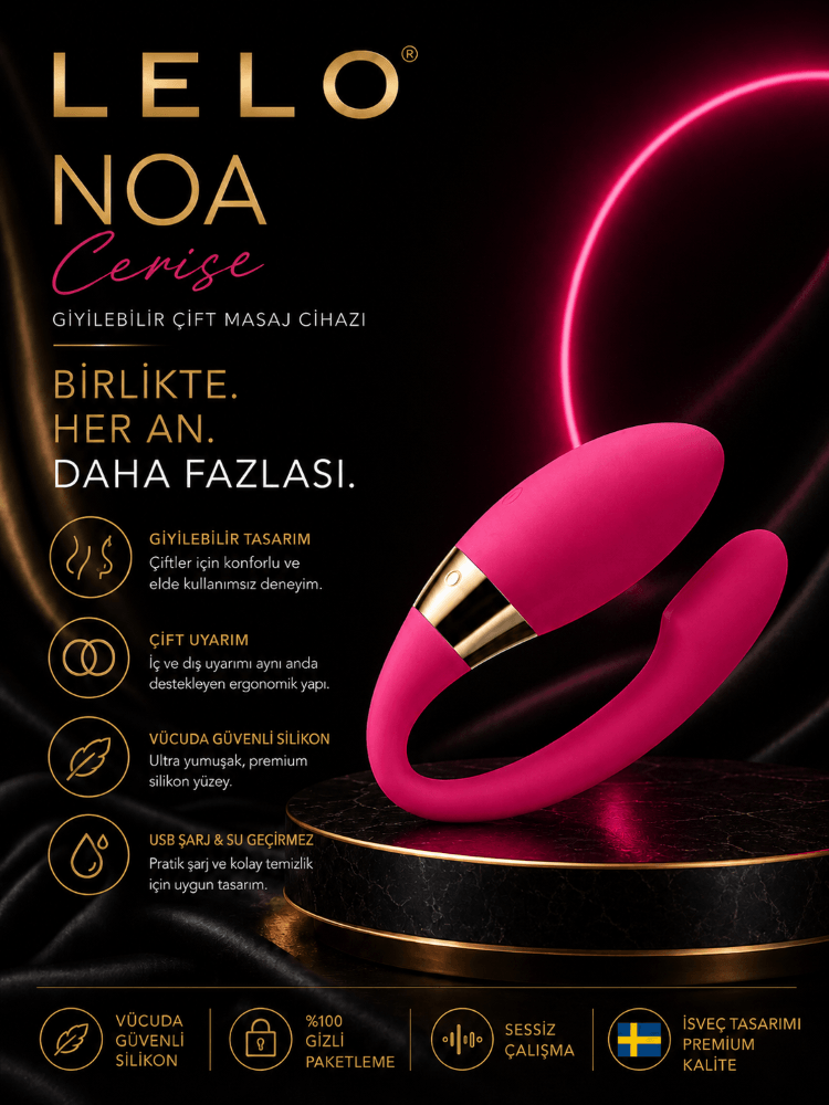 Lelo Noa Cerise Premıum Çiftlere Özel Giyilebilir Vibratör