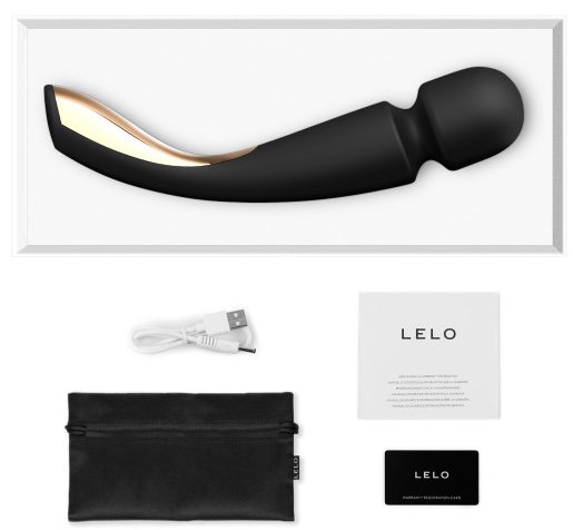 Lelo Smart Wand 2 Black Akıllı Sensörlü Çok Yönlü Büyük Boy Masaj Aleti (KUTU HASARLI)