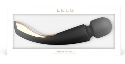 Lelo Smart Wand 2 Black Akıllı Sensörlü Çok Yönlü Büyük Boy Masaj Aleti (KUTU HASARLI)