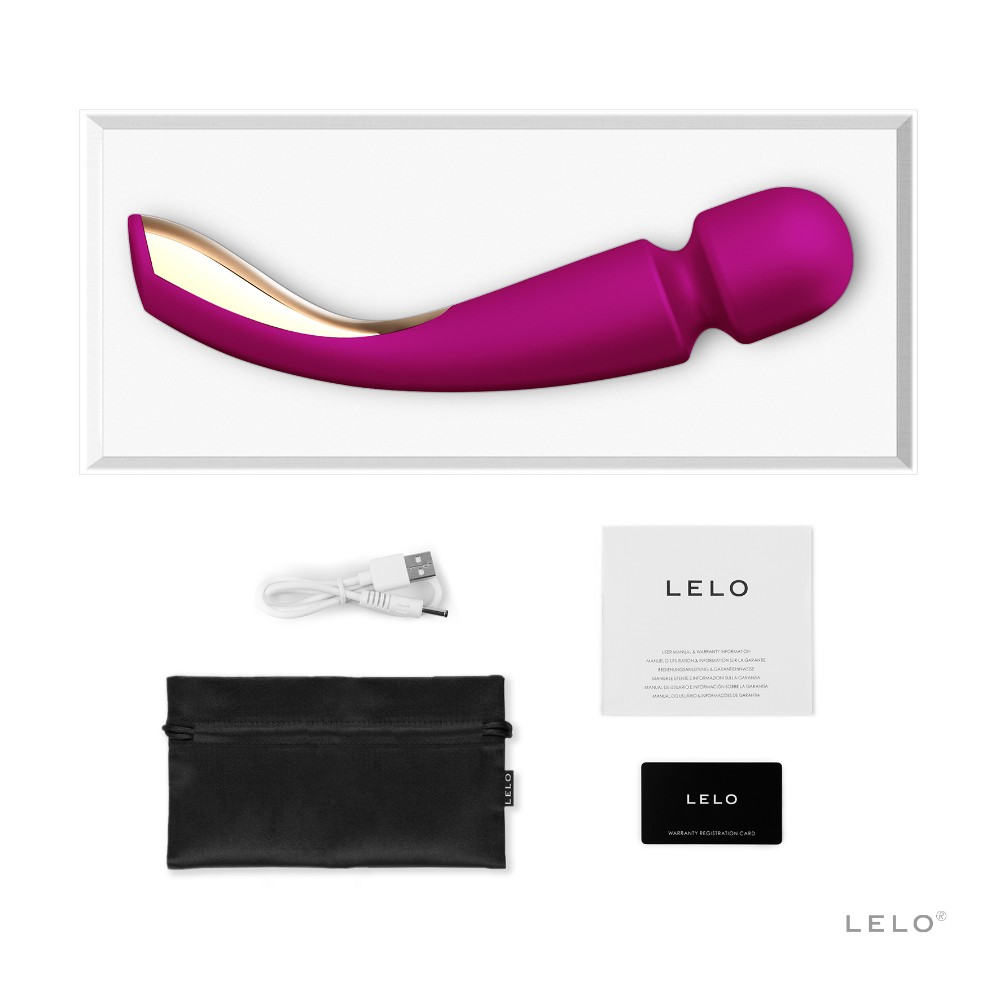 Lelo Smart Wand 2 Medium Deep Rose Orta Boy Çok Güçlü Masaj Aleti