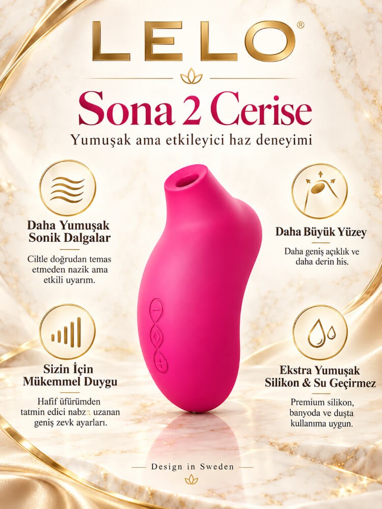 Lelo Sona 2 Cerise Klitoris Uyarıcı Lüks Vibratör
