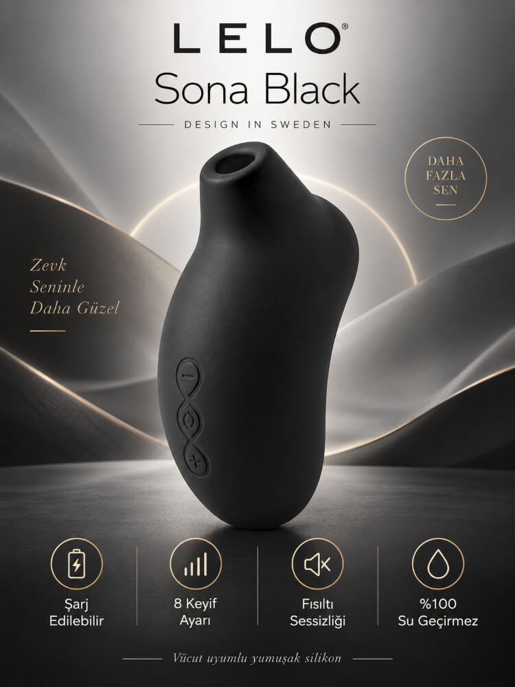 Lelo Sona Black Klitoris Uyarıcı Masaj Vibratörü