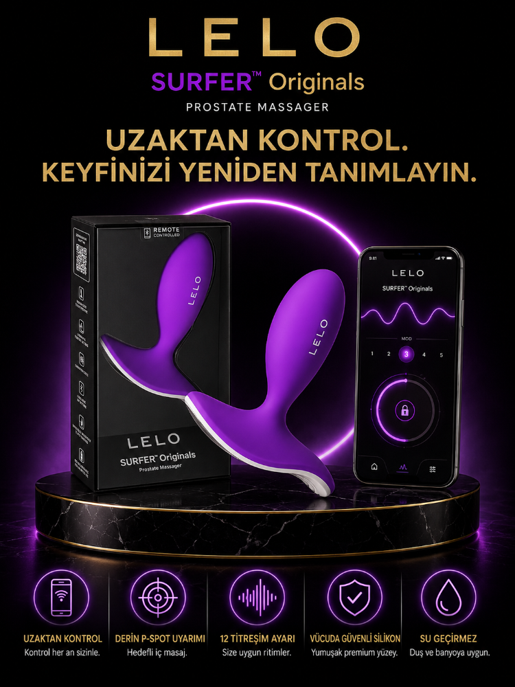 Lelo Surfer Originals Telefon Kontrollü Premium Prostat Masaj Vibratör
