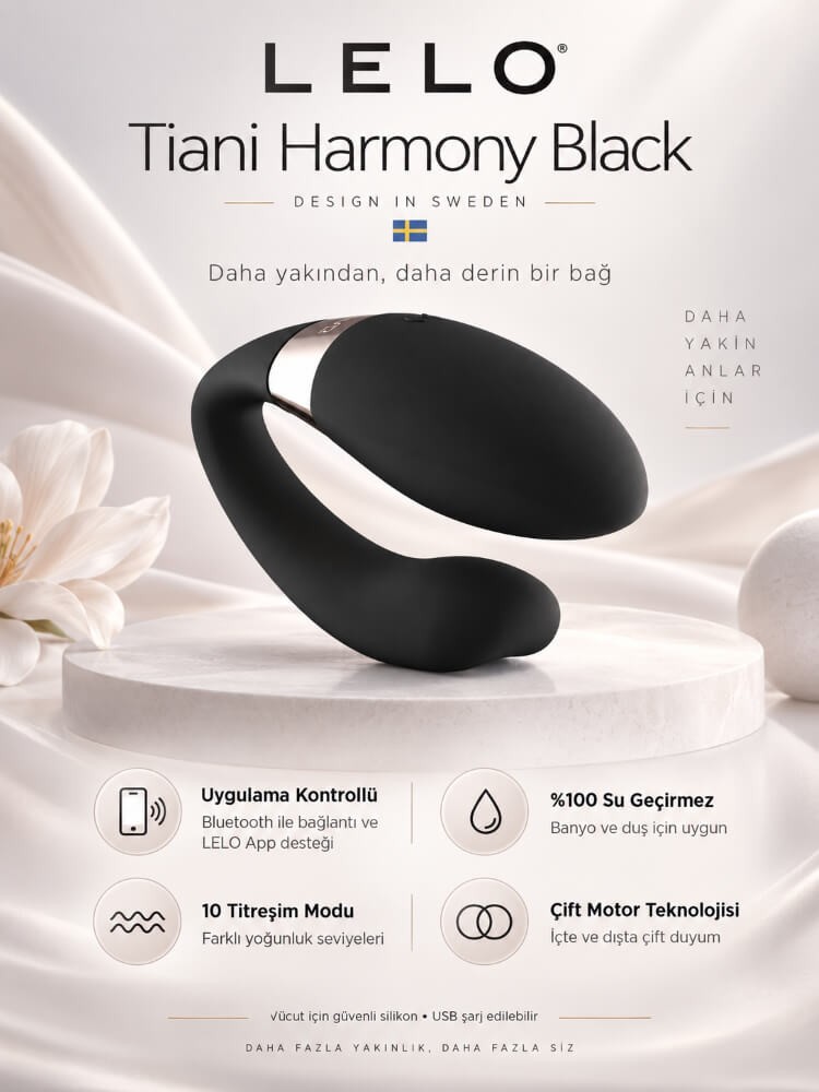 Lelo Tiani Harmony Black Telefon Kontrollü Giyilebilen Vibratör