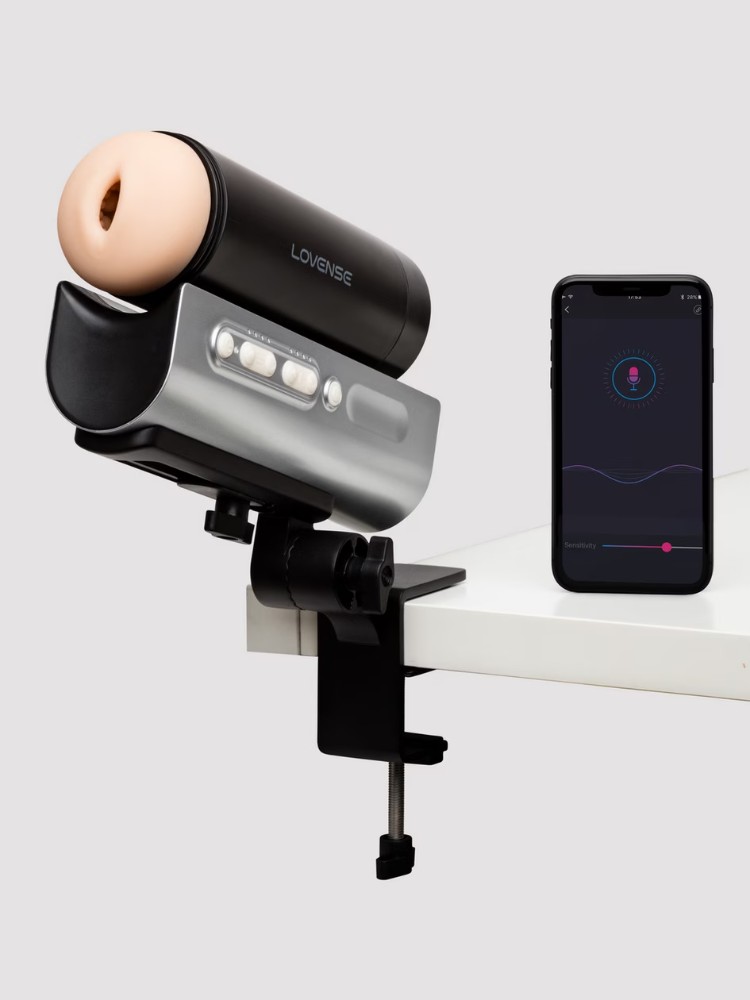 Lovense  App Kontrol Solace Pro Automatic Thrusting Masturbator Black