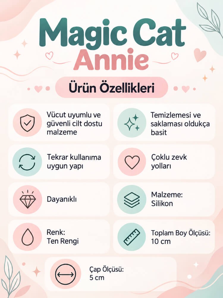 Magic Cat Annie Utra Yumuşak Mastürbatör Anüs