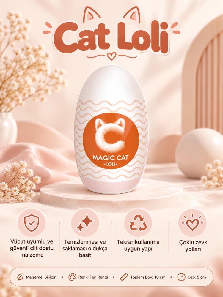 Magic Cat Loli Utra Yumuşak Mastürbatör Vajina