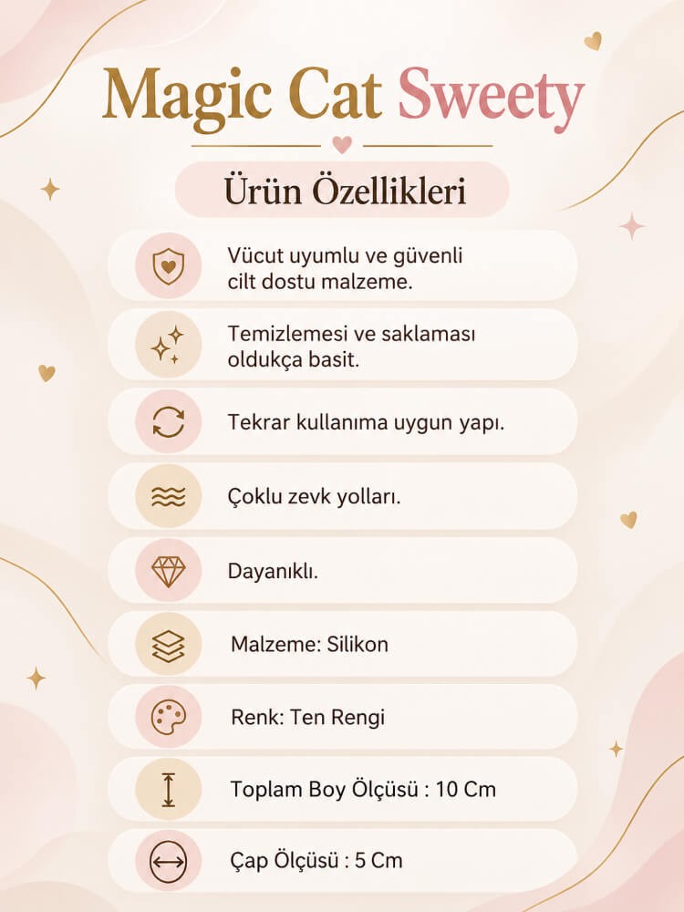 Magic Cat Sweety Utra Yumuşak Mastürbatör Vajina