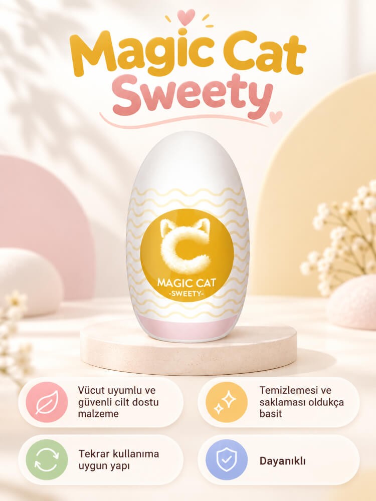 Magic Cat Sweety Utra Yumuşak Mastürbatör Vajina