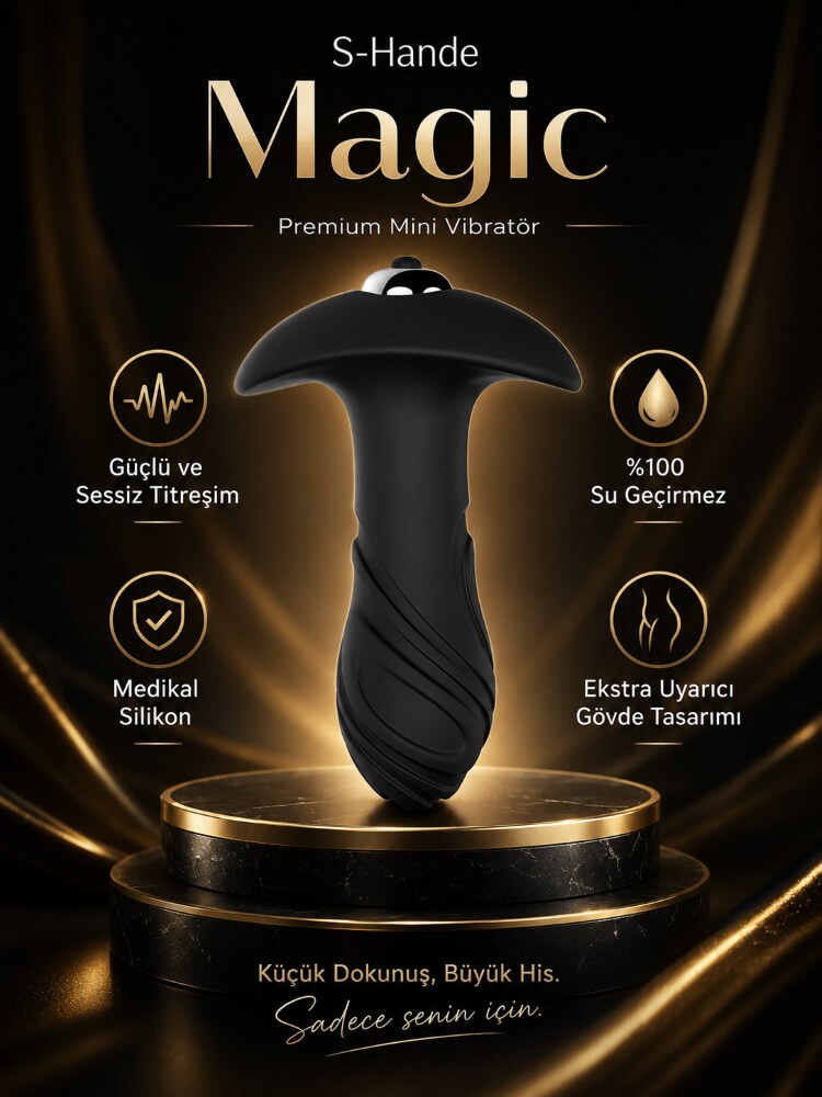 Magic Ekstra Uyarıcı Gövdeli Titreşimli Anal Plug