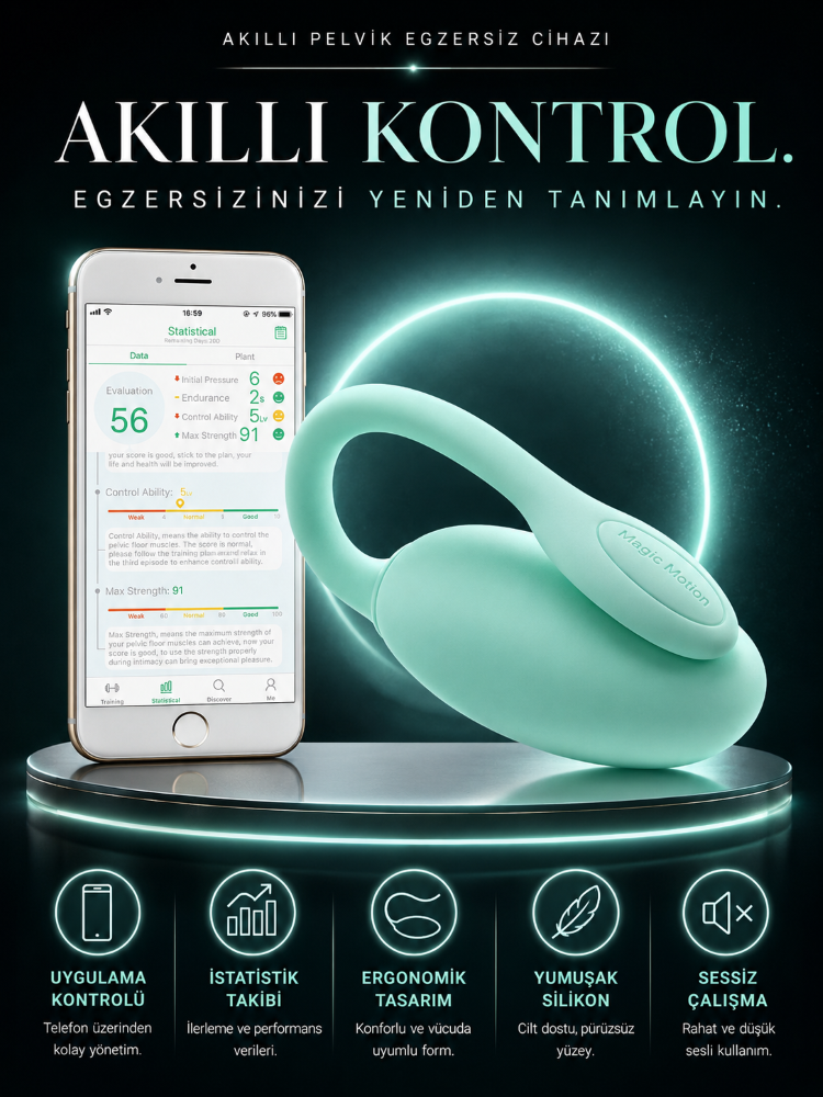 Magic Motion Rejuve Telefon Uyumlu Giyilebilen Kegel Eğitmeni Vibratör