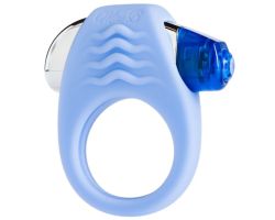 Mae B Pürüzsüz Silikon Titreşimli Mavi Penis Halkası