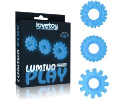 Lumino Play Fosforlu 3 Farklı Boyda Penis Halkaları Seti