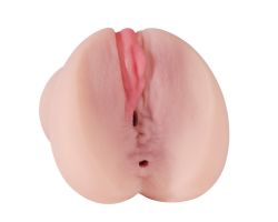 Süper Yumuşak Çift Girişli Titreşimli Anal ve Vajinal Mastürbatör