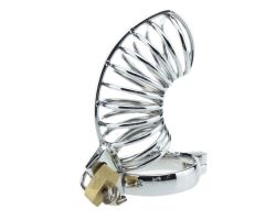 Bonilove Metal Chastity Cage Fetiş Kilitli Penis Kafesi
