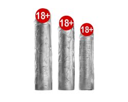 3 Farklı Boyda Özel Gerçekci Yumuşak Dokuya Sahip Harika Penis Kılıfı Seti