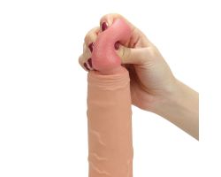 Rodeo 22 cm Gerçekçi Ten Dokusunda Yumuşak İçi Boş Kemerli Penis