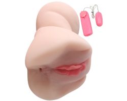 Anal & Vajinal Girişli Süper Gerçekçi Titreşimli Mastürbatör