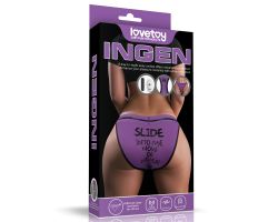 Baskılı Kumandalı XS-S Beden Çamaşırlı Şarj Edilebilir Mini Vibratör