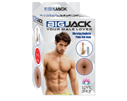 Big Jack 18 cm Titreşimli Penisli Şişme Erkek