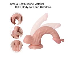 Bonilove 18.5 Cm Esnek Ve Bükülebilir Yumuşak Dokulu Realistik Kemerli Penis