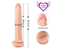 Brt 29.5 Cm Esnek Ve Damarlı Güçlü Vantuzlu Realistik Kemerli Penis