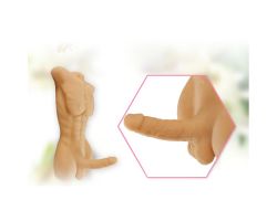 Daniel Yarım Vücut Realistik Kıkırdaklı Penisli Erkek Mastürbatör