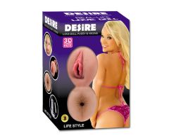 Desire Realistic Vajina ve Anüslü Titreşimli Şişme Bebek
