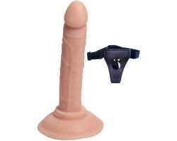 Dildo Series Anal ve Vajinal Yumuşak Dokulu 14 Cm Takma Penis