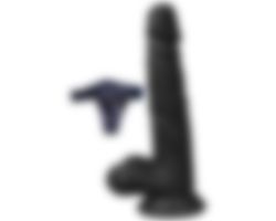 Dildo Series Fairy Dragon 19 Cm Belden Bağlamalı Realistik Siyah Penis