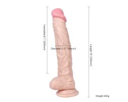 Dildo Series Knight 25 Cm Realistik Dev Penis