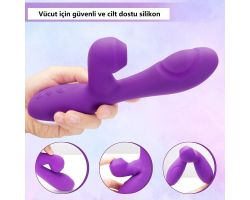 Faith Titreşimli&Klitoris Emiş ve Uç Kısmı Dalgalanma Etkili Rabbit Vibratör