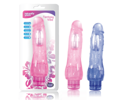 Fantasy Vıbe 7.3 Long 18 cm Mor Şeffaf Jel Dildo