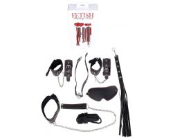 Fetish Serisi Siyah 7 Parça Deri Harika Fetiş Seti
