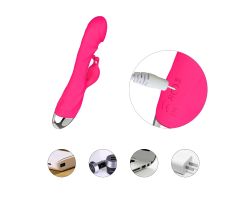 G Bölgesi ve Klitoris Özel 10 Modlu Titreşimli Şarjlı Su Geçirmez Pembe Vibratör