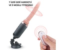 Gatling İleri Geri Hareketli ve Titreşimli Kumandalı Sabitlenebilir Vibratör