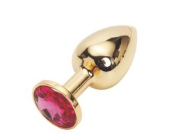 Gold Metal Taşlı Büyük Boy Anal Plug