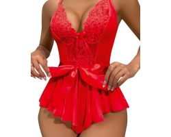 Kırmızı Seksi Kadın Body