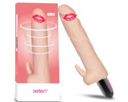 Leten Ultra Yumuşak Kıkırdaklı Şarjlı Klitoris Uyarıcı Titreşimli Realistik Vibratör