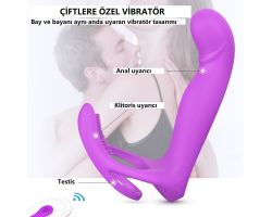 Lorna Çift İlişki İçin Penise Takılan Kumandalı Penis Halkası Vibratör