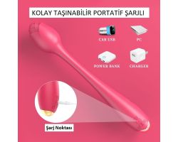 Lostus 9 Modlu Titreşimli Gül Tasarımlı Şarjlı Kıkırdaklı Vibratör