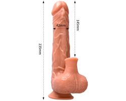 Louis Hareketli&Emişli 7 Farklı Titreşimli Kumandalı Ultra Yumuşak Kemerli Penis 