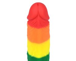 Lovetoy Prider Gökkuşağı Renkli 20 Cm Belden Bağlamalı Realistik Penis-410026