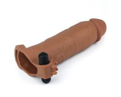 Lovetoy X-TENDER Realistik Titreşimli 7cm Uzatmalı Penis Kılıfı-LV1066B
