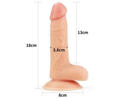 Lovetoy Yeni Nesil Ultra Yumuşak Özel Dokulu 18 Cm Strap On Penis-1087