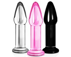 Lovetoy Glass Romance 13 Cm Anal ve Vajinal Cam Plug Dildo